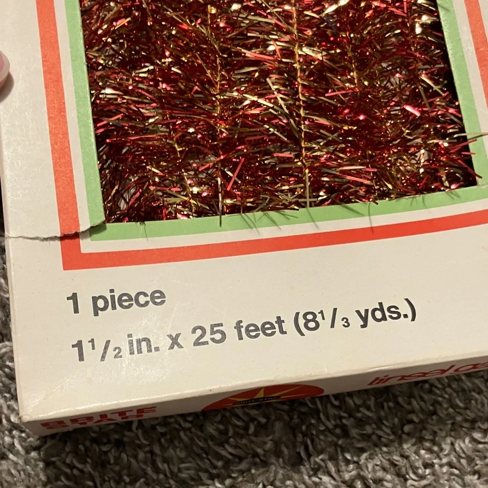 Vintage BRITE STAR Tinsel Garland